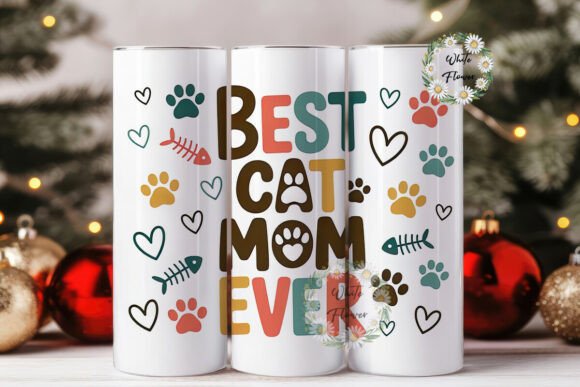 Best Cat Mom 20oz Tumbler Wrap