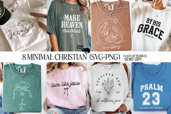 Christian Minimal SVG PNG Bundle