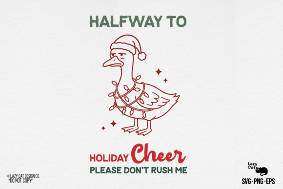 Christmas Funny Duck SVG PNG