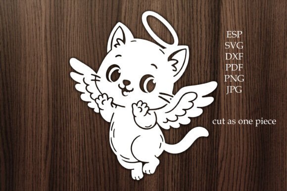 Christmas Kitten Angel