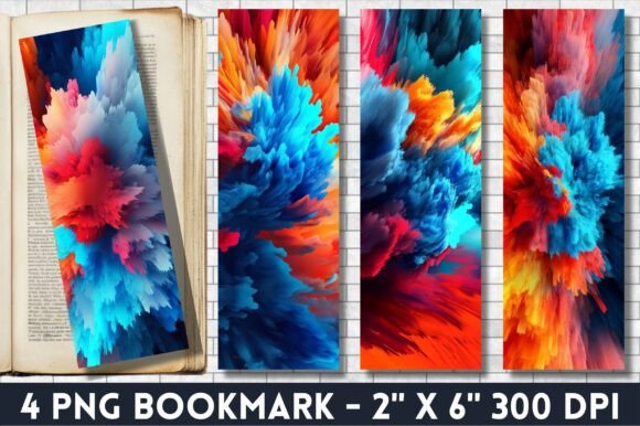 Colorful Gradient Art Bookmark